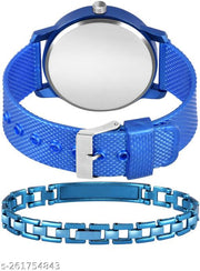 Blue  Watch King Bracelet for Men Analog Watch - For Men