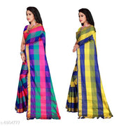 New Cotton Silk Fabric Uppada Woven Work Saree For Woman's