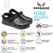 Bersache Extra Soft Classic Casual with  Regular wear with Ultra Soft & Flexibility Technology Slipper for Men's & Boy's-(Black )