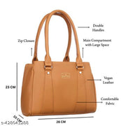 Tan Stylish ladies purse bag for daily Use. purse for women,women purse,handbags for women and girls,Shoulder Pu-Leather Handbags for Women's