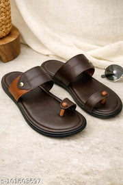 CALIBREL Men Brown Slippers | Slipper for men | Sandals for Men| Casual Sandals | Stylish, Comfortable & Durable | Men's Flip-Flops | Trendy men's footwear | Chappal for men | for Daily & Occasion