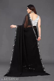 NEW FENCY GEORGETTE CUT WORK SAREE