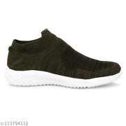 #Fancy #Olive Synthetic Sports Shoes For Men