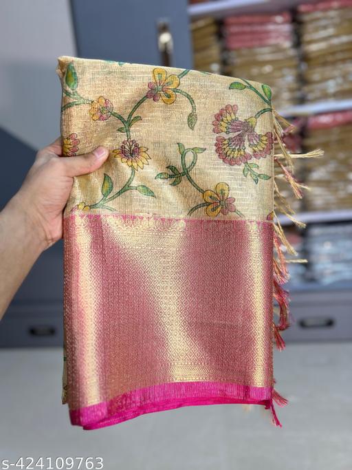 TISSUE KOTA CHECK PRINT SARI