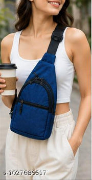 Premium Blue Crossbody Sling Bag for Men & Women