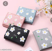 Many Beautiful Printed  Cute Small Girls Women Wallet Tri-folded  many More printed Wallet,1pc