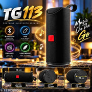 Tech Bird_TG-113 Best Bluetooth Wireless Speaker for DJ Party, Outdoor, Bedroom with Great Sound, Super Bass, Portable, Rechargeable Supports TF/USB/Pen Drive/AUX (Multi-Color)