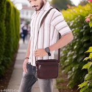 Stylish Professional Casual Synthetic Leather Unisex Bag/Shoulder Bag for Men/Travel Bag/Cross Body Bag/Office Business Bag/Messenger Bag/Stylish Sling Bag for Men & Women