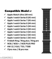 Super Fine Quality Silicon Holes Loop Ultra Watch Strap 1 Pcs Set