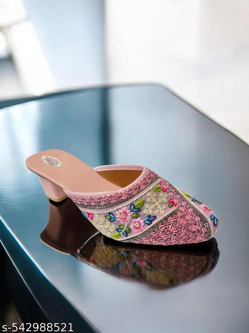 heel Embroidery Half multi jutis for women