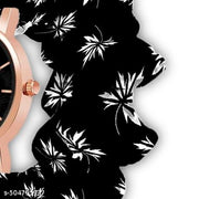 Scrunchies Watch Classic Dial & Unique Scrunchies Watch For Girl & Women Antique Women Multicolor Satin Febric Belt Scrunchies Watch
