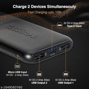 Portable PowerBank with USB Charging Cable | Compact PowerBank for Mobile Phones