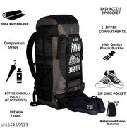 WATERPROOF TREKKING BAG HIKKING BACKPACK FOR TRAVEL & OUTDOOR Rucksack - 60 L