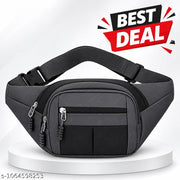 Waist Bag for Men Women, Adjustable Fanny Pack, Multi Pocket Belt Pouch for Travel & Outdoor