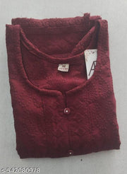 CHIKKEN-KURTI-MARUN