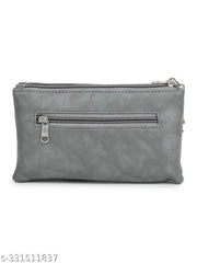 GUKA Wallet For Women / money organizer / women clutch / 3 zip compartments / multi compartment wallet