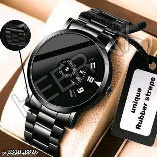 A Men's Steel Chain Silver Men style Boys Hand Watch Gents 2023 Luxury Design Steel Chain New Model Analog Watch - For Boys