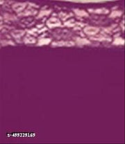 Casual American Crepe And Net Round-Neck 3/4 Length Sleeve Purple Kurti (45"Inches)