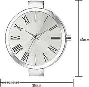 TICK2U Women Silver Stainless Steel Casual Watches