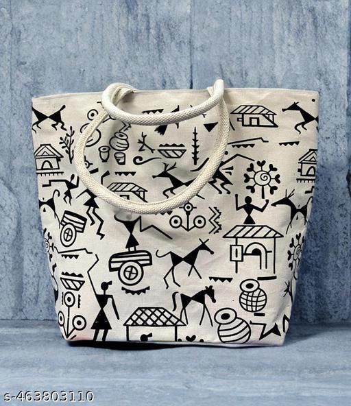 Timeless Style: Canvas Bags with Ancient Creature Symbol Designs"
