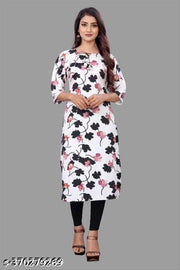 Polyster/Crepe fabric-Beautyfull kurti for women