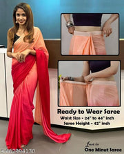 Ready to Wear Chinon Chiffon Silk Saree