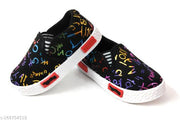 Coolz Kids Unisex Casual Shoes Pogo-2A Black for 1-4 Years Boys and Girls