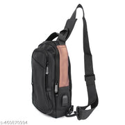 Men & Women Shoulder Bag Unisex Chest Shoulder Bag With 1 Compartment 2 Pocket And USB Port Sling Bag/ Men Chest Bag/Men Crossbody Bag