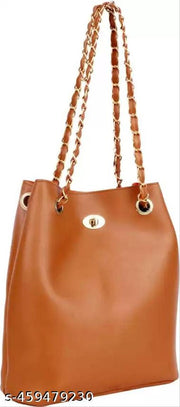 Golden Chain Handle Bag for Women | Stylish Women Bag  | Trending Women Shoulder Bag