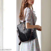 Stylish PU Leather Backpack Handbag Shoulder Bags for Women and Teens Girls | Ladies Purse | Everyday Use | Office | College | Travel | Work | Birthday Gifts for Wife | Sisters