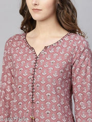 PINK PRINTED KURTI (SINGLE)