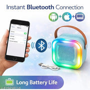 Mini Karaoke Speaker with Wireless Microphone | Bluetooth LED Party Speaker for Kids