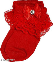 Baby Girl Cute and Beautiful Frill Socks - Pack of 4