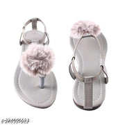 GREY RABBIT SANDAL FLAT
