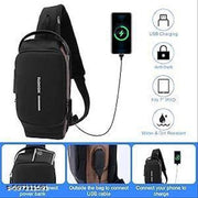 DARK MULTICOLOURED WATERPROOF CROOSBODY LATEST WAIST SHOULDER BAGS ALL USES BANK BUSINESS MONEY BAG WITH POWER CABLE NEW BODY BUSINESS BAG MULTICOLOURED ANY DELIVERED MENS & WOMENS
