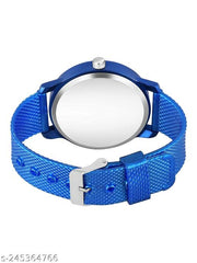 Branded Analog Dial Pu Belt Unisex Boy's & Men's Watch