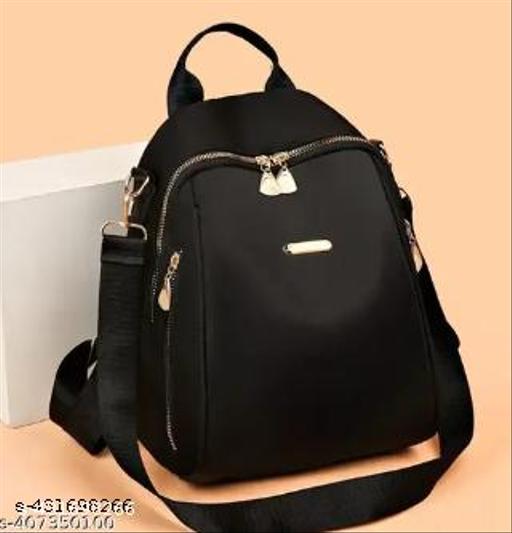 New Womens Korean Bags | Women's trending backpack | Black women's backpack | Women's travel backpack | Backpack for office | ( BLACK )