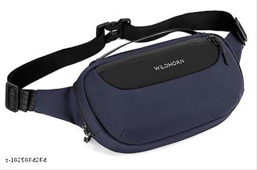 Crossbody Sling Bag for Men | Compact Waist & Chest Bag | Water-Resistant Travel Fanny Pack with Adjustable Strap for Daily Use, Hiking & Outdoor Activities.