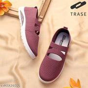 TRASE Women Comfortable Slip-On Shoes - Perfect for Daily Use (42126, Peach)