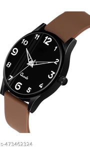 Black Case Designers Wrist Watches For Boy And Men Analog Watch - For Boys New Designers Stylish Dial Rubbers Strap Analog Wrist Watches For Boy And Men