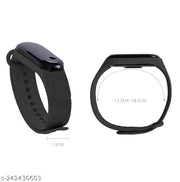 Combo-Oled Kidz Wrist Fashion Gear Digital Children Watch (Black Dial Multi Colored Strap)