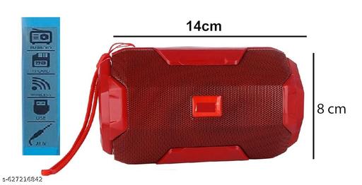 Portable Wireless Bluetooth Speaker with LED Flash Light, USB/TF Card/AUX Support, Compact Mini Speaker for Outdoor & Indoor Use