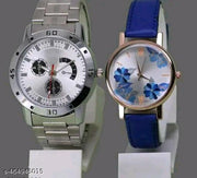 Classy Men Analogue Causal Sliver Stainless Steel Analog Watch