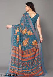 SITANJALI FANCY BRASSO SAREE WITH UNSTITCHED BLOUSE