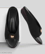 Unique Modern Black Fashionable Women Flipflops & Slippers Lycra Flat Sandals Stylish Women Sliders Latest Fashionable Women Flipflops & Slippers Comfortable Lycra Slippers For Women, Flats for Women Stylish Latest Girls Sandals