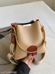 The Perfect Companion: A PU Leather Women's Handbag with Two Handles and One Spacious Compartment for Office, Travel, Party, and Casual Use