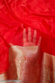 Organza Plan Silk Saree