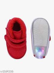 CHIU Kids LED Light Shoes with Chu Chu Music Sound for Baby Girl and Baby Boys - Red
