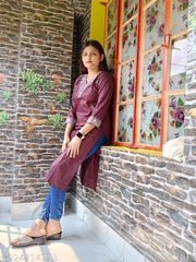 embroidery rayon kurti