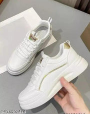 Trendy latest Gold Casual Sneakers For Women